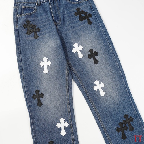 Cheap Chrome Hearts Jeans For Men #1247877 Replica Wholesale [$56.00 USD] [ITEM#1247877] on Replica Chrome Hearts Jeans