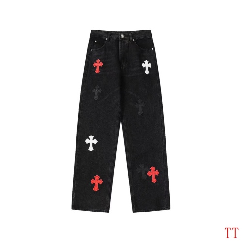 Cheap Chrome Hearts Jeans For Men #1247880 Replica Wholesale [$56.00 USD] [ITEM#1247880] on Replica Chrome Hearts Jeans