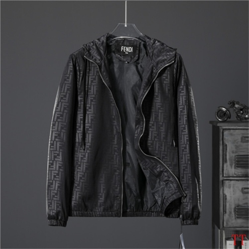 Cheap Fendi Jackets Long Sleeved For Men #1247930 Replica Wholesale [$60.00 USD] [ITEM#1247930] on Replica Fendi Jackets