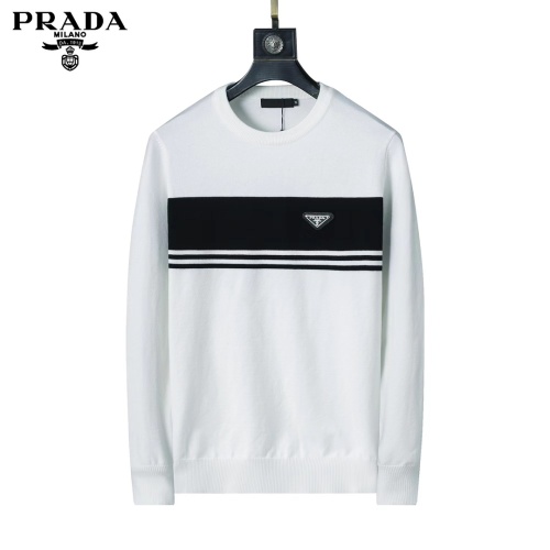 Cheap Prada Sweater Long Sleeved For Men #1247964 Replica Wholesale [$45.00 USD] [ITEM#1247964] on Replica Prada Sweater