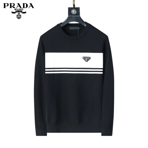 Cheap Prada Sweater Long Sleeved For Men #1247965 Replica Wholesale [$45.00 USD] [ITEM#1247965] on Replica Prada Sweater