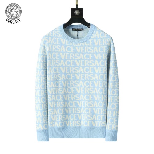 Cheap Versace Sweaters Long Sleeved For Men #1247987 Replica Wholesale [$45.00 USD] [ITEM#1247987] on Replica Versace Sweaters