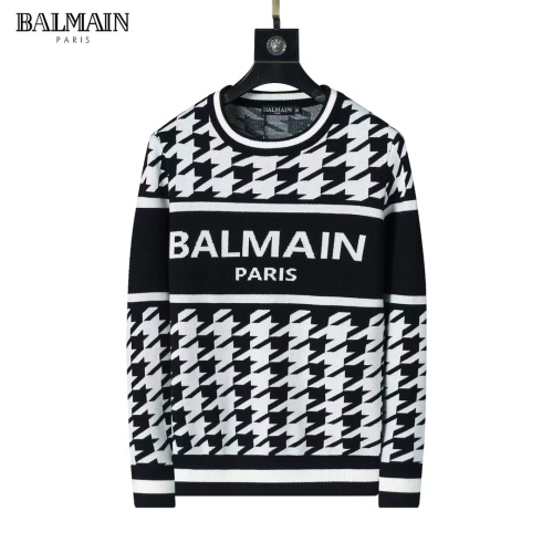 Cheap Balmain Sweaters Long Sleeved For Men #1247999 Replica Wholesale [$45.00 USD] [ITEM#1247999] on Replica Balmain Sweaters