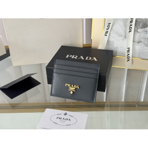 Cheap Prada Card Case In Navy For Women #1248544 Replica Wholesale [$52.00 USD] [ITEM#1248544] on Replica Prada Wallets