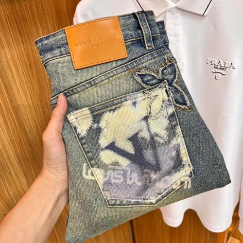 Cheap Louis Vuitton LV Jeans For Men #1248552 Replica Wholesale [$48.00 USD] [ITEM#1248552] on Replica Louis Vuitton LV Jeans