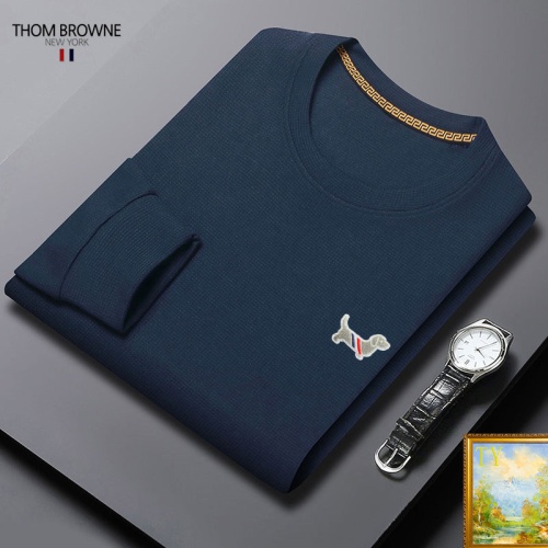 Cheap Thom Browne TB Hoodies Long Sleeved For Men #1248670 Replica Wholesale [$40.00 USD] [ITEM#1248670] on Replica Thom Browne TB Hoodies