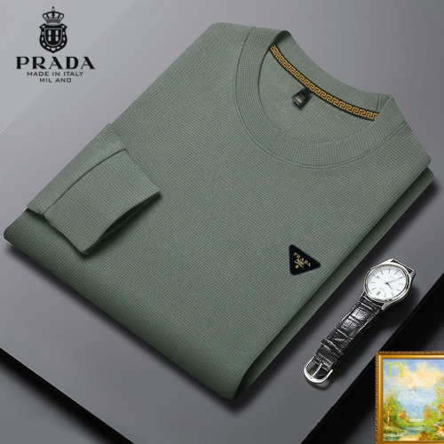 Cheap Prada Hoodies Long Sleeved For Men #1248691 Replica Wholesale [$40.00 USD] [ITEM#1248691] on Replica Prada Hoodies