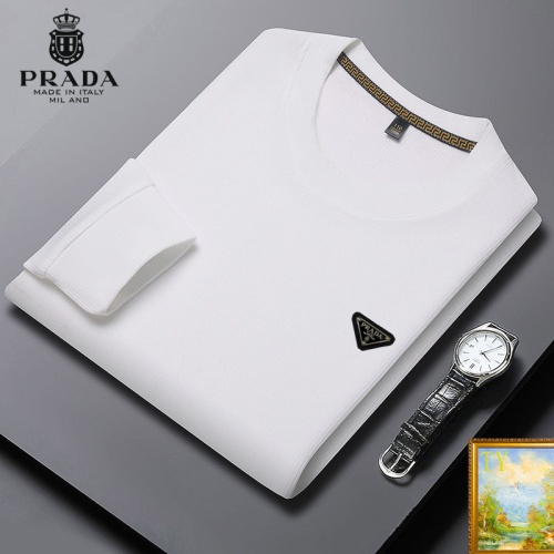 Cheap Prada Hoodies Long Sleeved For Men #1248693 Replica Wholesale [$40.00 USD] [ITEM#1248693] on Replica Prada Hoodies