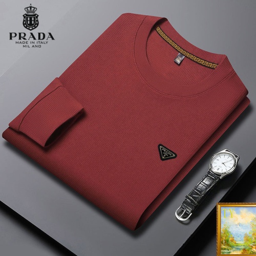 Cheap Prada Hoodies Long Sleeved For Men #1248696 Replica Wholesale [$40.00 USD] [ITEM#1248696] on Replica Prada Hoodies