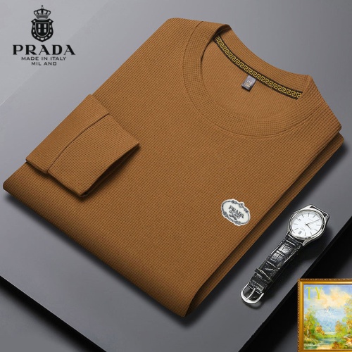 Cheap Prada Hoodies Long Sleeved For Men #1248703 Replica Wholesale [$40.00 USD] [ITEM#1248703] on Replica Prada Hoodies