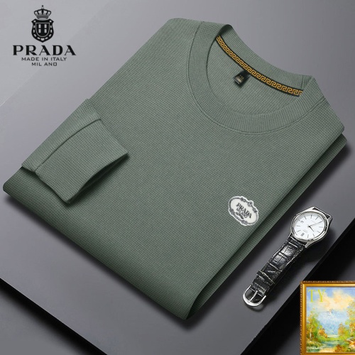 Cheap Prada Hoodies Long Sleeved For Men #1248705 Replica Wholesale [$40.00 USD] [ITEM#1248705] on Replica Prada Hoodies