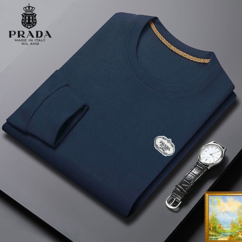 Cheap Prada Hoodies Long Sleeved For Men #1248707 Replica Wholesale [$40.00 USD] [ITEM#1248707] on Replica Prada Hoodies