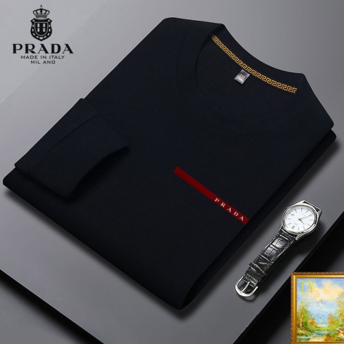 Cheap Prada Hoodies Long Sleeved For Men #1248716 Replica Wholesale [$40.00 USD] [ITEM#1248716] on Replica Prada Hoodies