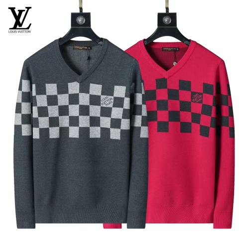 Cheap Louis Vuitton LV Sweaters Long Sleeved For Men #1248718 Replica Wholesale [$45.00 USD] [ITEM#1248718] on Replica Louis Vuitton LV Sweaters