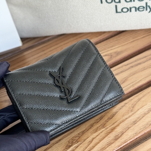 Cheap Yves Saint Laurent AAA Quality Wallets #1248719 Replica Wholesale [$88.00 USD] [ITEM#1248719] on Replica Yves Saint Laurent AAA Wallets