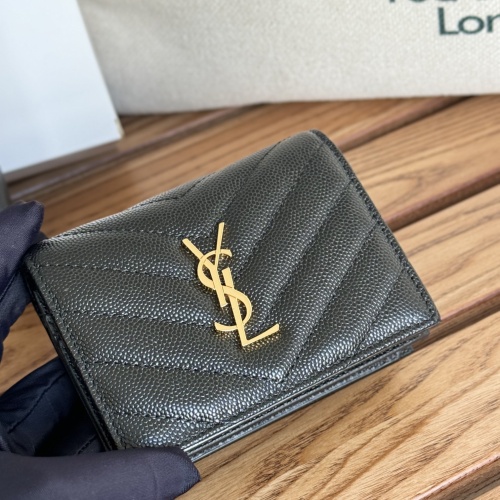 Cheap Yves Saint Laurent AAA Quality Wallets #1248720 Replica Wholesale [$88.00 USD] [ITEM#1248720] on Replica Yves Saint Laurent AAA Wallets