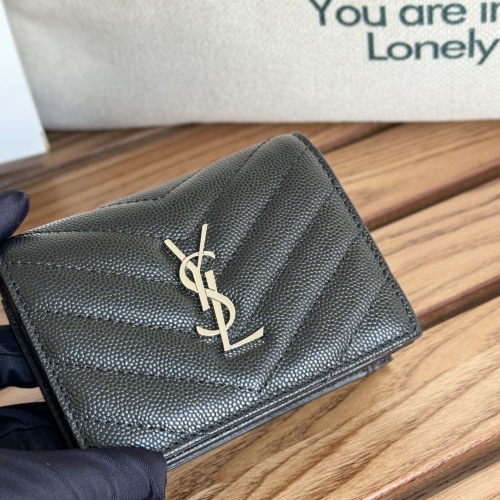 Cheap Yves Saint Laurent AAA Quality Wallets #1248721 Replica Wholesale [$88.00 USD] [ITEM#1248721] on Replica Yves Saint Laurent AAA Wallets