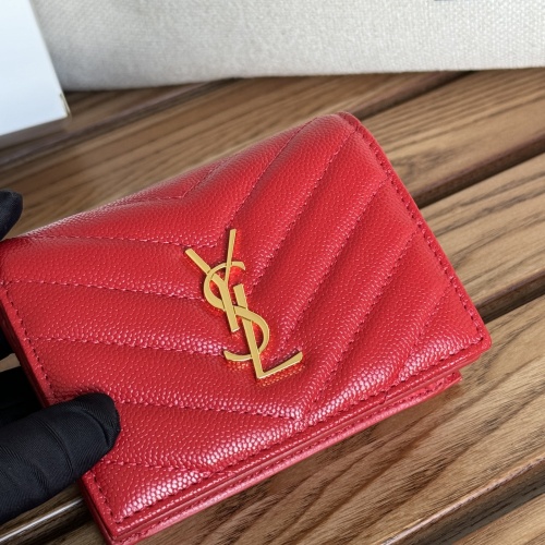 Cheap Yves Saint Laurent AAA Quality Wallets #1248727 Replica Wholesale [$88.00 USD] [ITEM#1248727] on Replica Yves Saint Laurent AAA Wallets