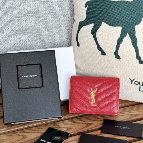 Cheap Yves Saint Laurent AAA Quality Wallets #1248727 Replica Wholesale [$88.00 USD] [ITEM#1248727] on Replica Yves Saint Laurent AAA Wallets