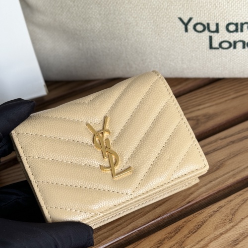 Cheap Yves Saint Laurent AAA Quality Wallets #1248729 Replica Wholesale [$88.00 USD] [ITEM#1248729] on Replica Yves Saint Laurent AAA Wallets