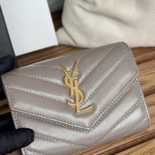 Cheap Yves Saint Laurent AAA Quality Wallets #1248734 Replica Wholesale [$82.00 USD] [ITEM#1248734] on Replica Yves Saint Laurent AAA Wallets