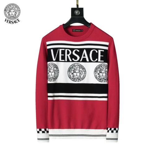 Cheap Versace Sweaters Long Sleeved For Men #1248738 Replica Wholesale [$45.00 USD] [ITEM#1248738] on Replica Versace Sweaters