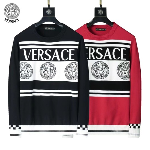 Cheap Versace Sweaters Long Sleeved For Men #1248738 Replica Wholesale [$45.00 USD] [ITEM#1248738] on Replica Versace Sweaters