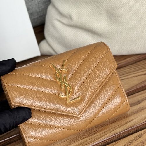 Cheap Yves Saint Laurent AAA Quality Wallets #1248739 Replica Wholesale [$82.00 USD] [ITEM#1248739] on Replica Yves Saint Laurent AAA Wallets