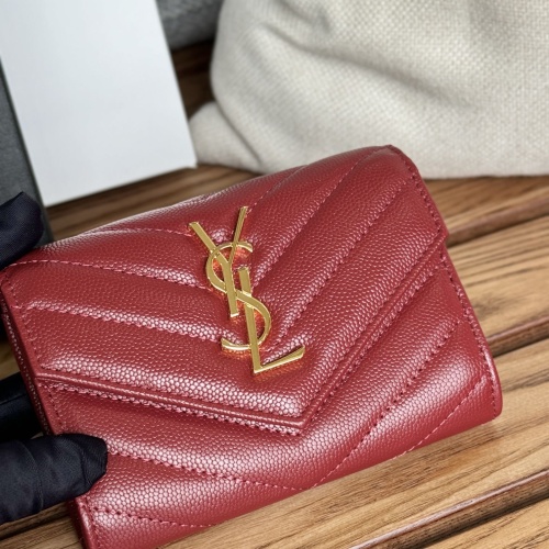 Cheap Yves Saint Laurent AAA Quality Wallets #1248743 Replica Wholesale [$82.00 USD] [ITEM#1248743] on Replica Yves Saint Laurent AAA Wallets