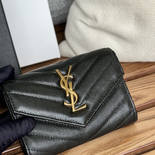 Cheap Yves Saint Laurent AAA Quality Wallets #1248747 Replica Wholesale [$82.00 USD] [ITEM#1248747] on Replica Yves Saint Laurent AAA Wallets