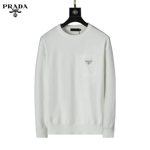 Cheap Prada Sweater Long Sleeved For Men #1248761 Replica Wholesale [$45.00 USD] [ITEM#1248761] on Replica Prada Sweater