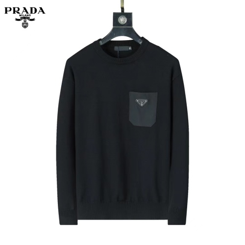 Cheap Prada Sweater Long Sleeved For Men #1248762 Replica Wholesale [$45.00 USD] [ITEM#1248762] on Replica Prada Sweater