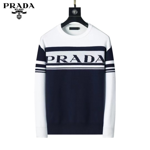 Cheap Prada Sweater Long Sleeved For Men #1248763 Replica Wholesale [$45.00 USD] [ITEM#1248763] on Replica Prada Sweater