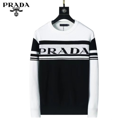 Cheap Prada Sweater Long Sleeved For Men #1248764 Replica Wholesale [$45.00 USD] [ITEM#1248764] on Replica Prada Sweater