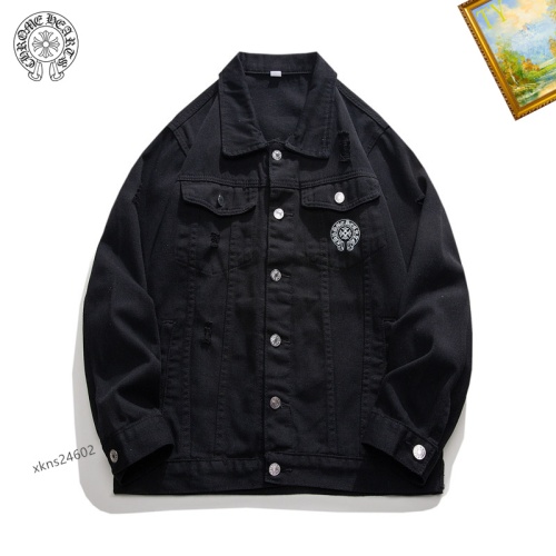 Cheap Chrome Hearts Jackets Long Sleeved For Men #1248790 Replica Wholesale [$60.00 USD] [ITEM#1248790] on Replica Chrome Hearts Jackets