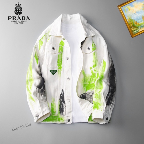 Cheap Prada Jackets Long Sleeved For Men #1248812 Replica Wholesale [$60.00 USD] [ITEM#1248812] on Replica Prada Jackets