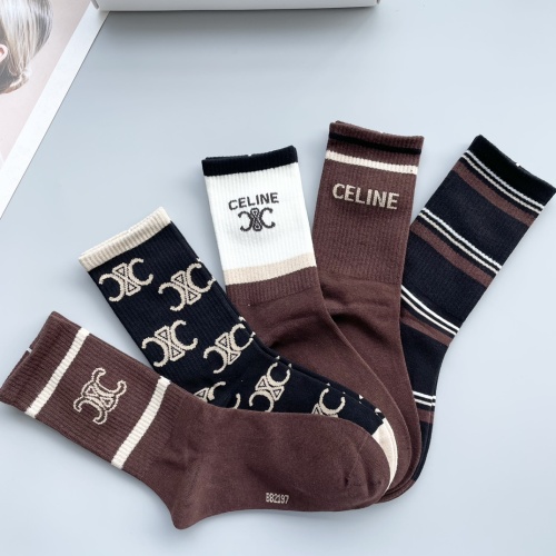 Cheap Celine Socks #1249023 Replica Wholesale [$29.00 USD] [ITEM#1249023] on Replica Celine Socks