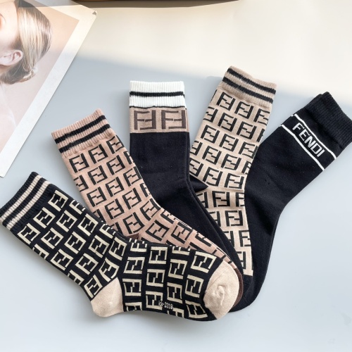 Cheap Fendi Socks #1249024 Replica Wholesale [$29.00 USD] [ITEM#1249024] on Replica Fendi Socks