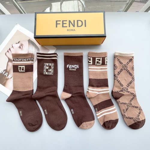 Cheap Fendi Socks #1249025 Replica Wholesale [$29.00 USD] [ITEM#1249025] on Replica Fendi Socks