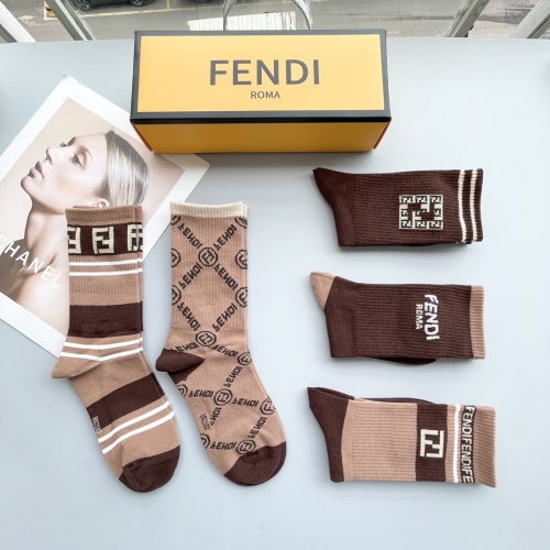 Cheap Fendi Socks #1249025 Replica Wholesale [$29.00 USD] [ITEM#1249025] on Replica Fendi Socks