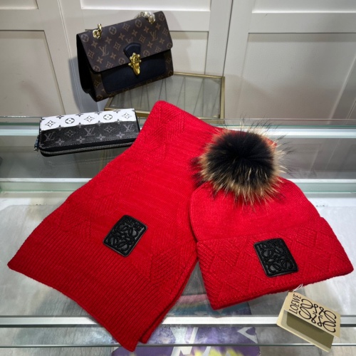 Cheap LOEWE Caps #1249028 Replica Wholesale [$52.00 USD] [ITEM#1249028] on Replica LOEWE Hat and Scarf and Glove Set