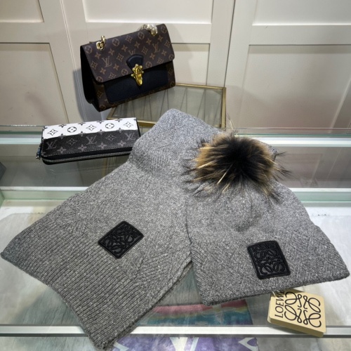 Cheap LOEWE Caps #1249030 Replica Wholesale [$52.00 USD] [ITEM#1249030] on Replica LOEWE Hat and Scarf and Glove Set