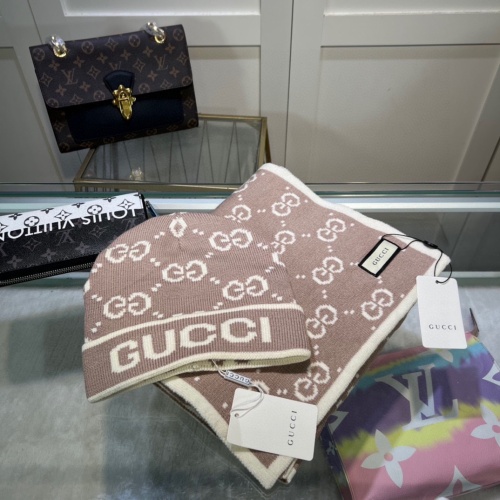 Cheap Gucci Caps #1249213 Replica Wholesale [$48.00 USD] [ITEM#1249213] on Replica Gucci Hat and Scarf and Glove Set