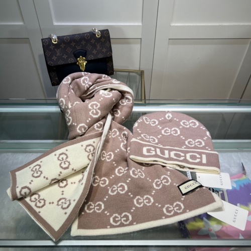 Cheap Gucci Caps #1249213 Replica Wholesale [$48.00 USD] [ITEM#1249213] on Replica Gucci Hat and Scarf and Glove Set