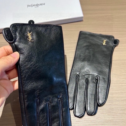 Cheap Yves Saint Laurent Gloves For Women #1249301 Replica Wholesale [$45.00 USD] [ITEM#1249301] on Replica Yves Saint Laurent Gloves