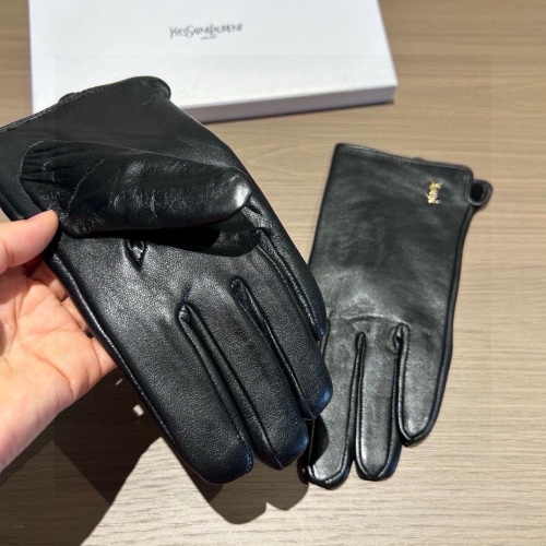 Cheap Yves Saint Laurent Gloves For Women #1249301 Replica Wholesale [$45.00 USD] [ITEM#1249301] on Replica Yves Saint Laurent Gloves