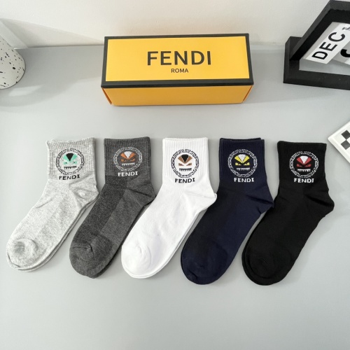 Cheap Fendi Socks #1249544 Replica Wholesale [$27.00 USD] [ITEM#1249544] on Replica Fendi Socks