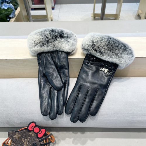 Cheap Christian Dior Gloves For Women #1249608 Replica Wholesale [$52.00 USD] [ITEM#1249608] on Replica Christian Dior Gloves