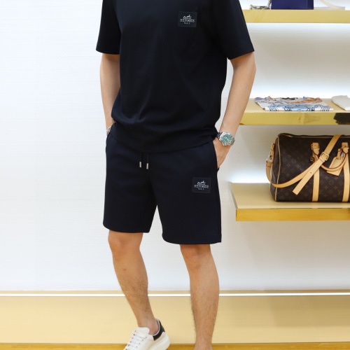 Cheap Hermes Tracksuits Short Sleeved For Men #1249633 Replica Wholesale [$52.00 USD] [ITEM#1249633] on Replica Hermes Tracksuits