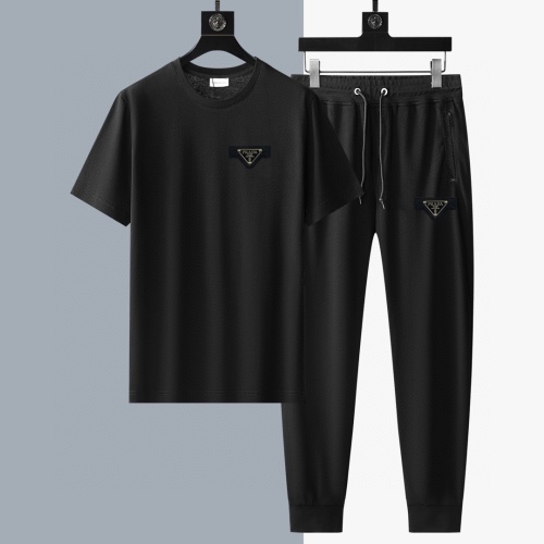 Cheap Prada Tracksuits Short Sleeved For Men #1249643 Replica Wholesale [$64.00 USD] [ITEM#1249643] on Replica Prada Tracksuits